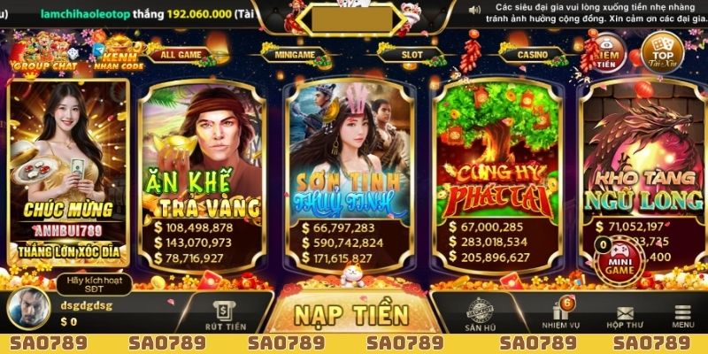 Sao789 nhận được giải thưởng cổng game uy tín số 1 ở Việt Nam